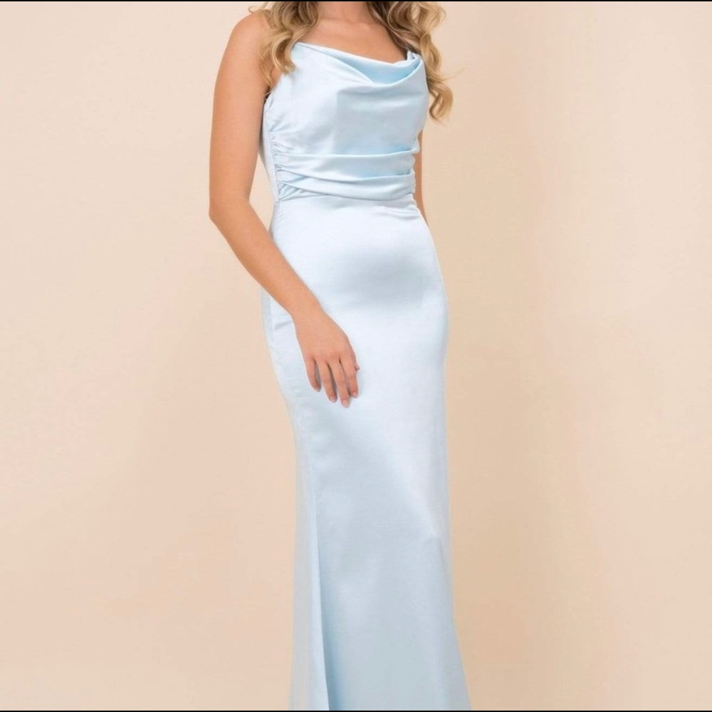 Nox Anabel - C302 Sleeveless Cowl Neckline Formal Gown